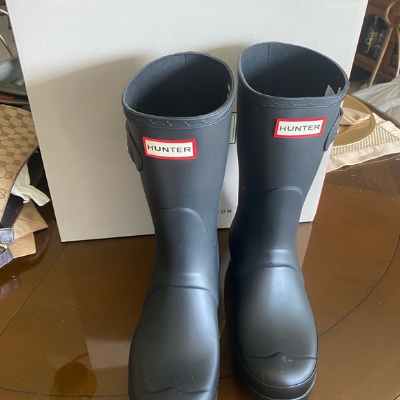 Hunter Women Original Short Rain Boats (never been used) size 8 - Picture 2 of 7